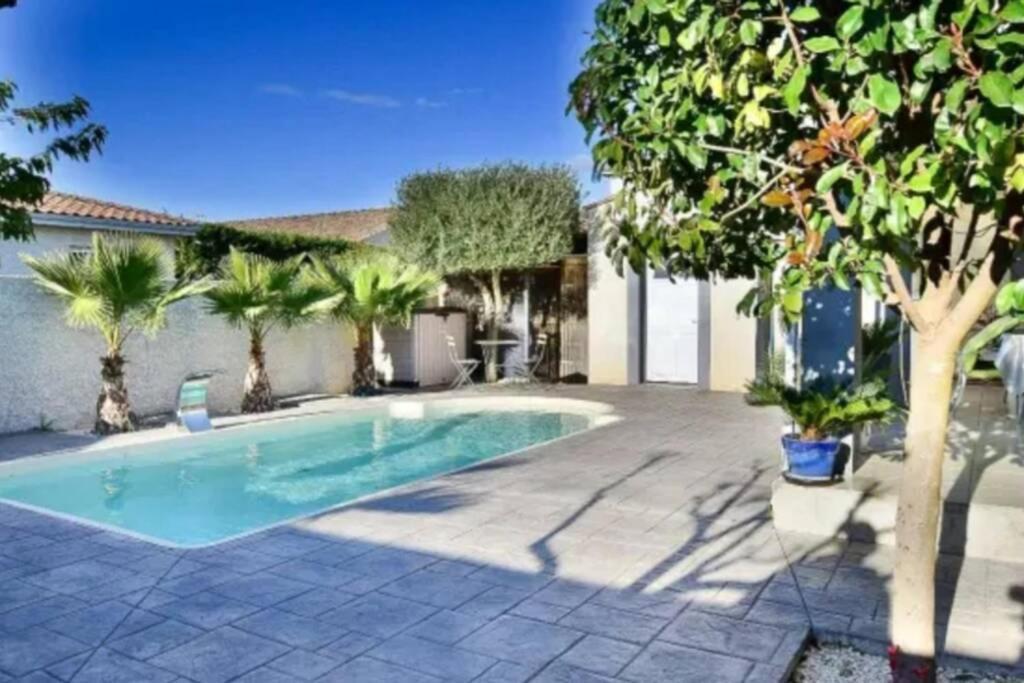 Villa Piscine De La Garrigue Florensac Exterior foto